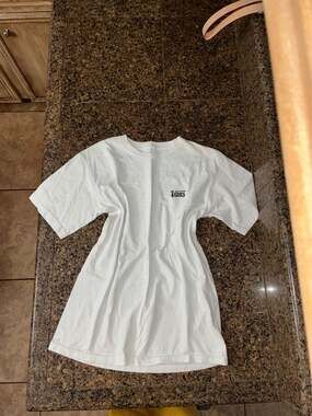 Vans Stockpile Script Logo White T-Shirt